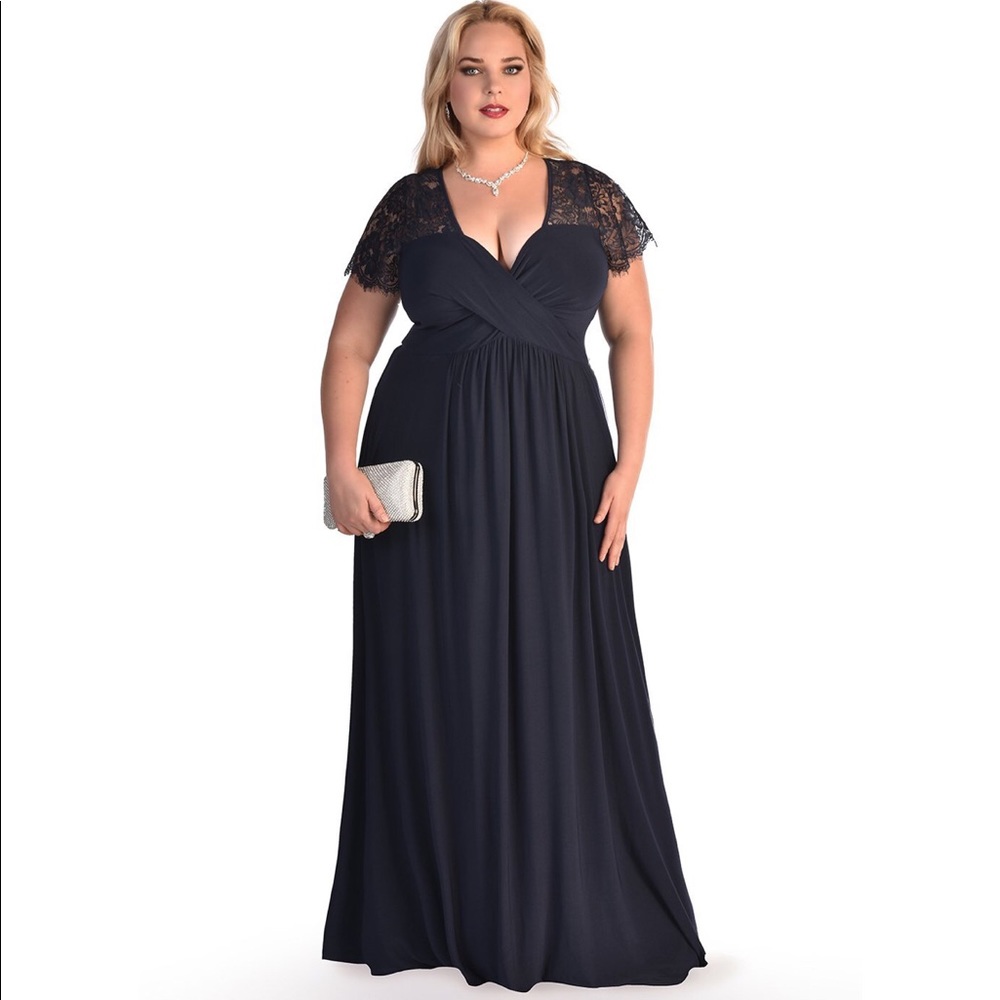 NWT Igigi Monica Gown Navy Size 22/24 GORGEOUS!